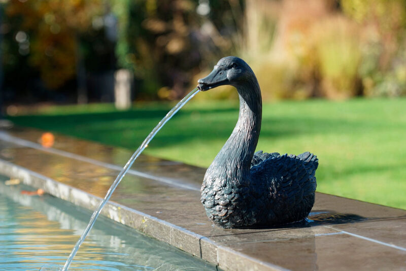 POOLLINE - Poolline Swan Dekoratif Figürlü Süs Havuzu Fıskiyesi